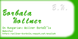 borbala wollner business card